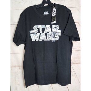Star Wars Large Cotton/Polyester Machine Washable Lucasfilm Crew Neck Shirt